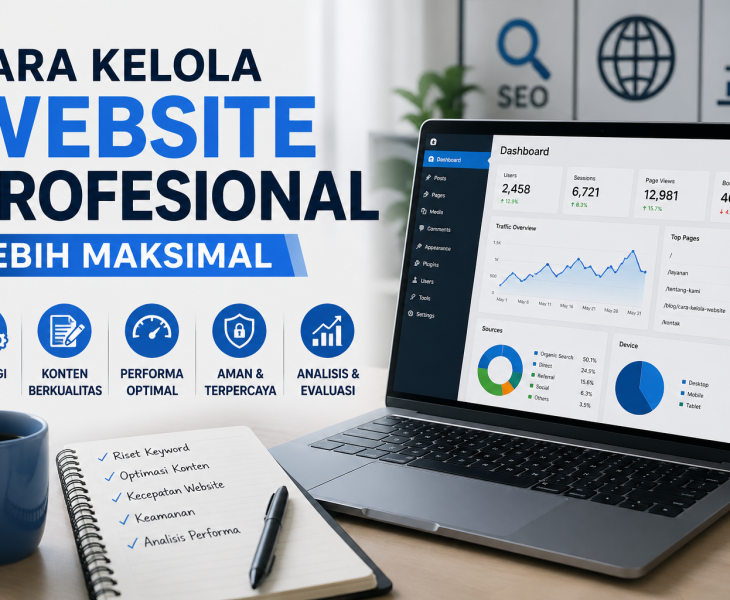 cara kelola website profesional