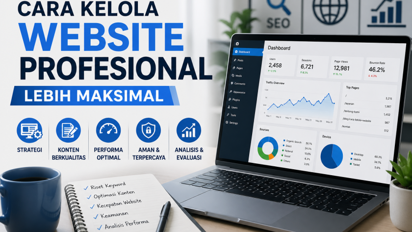 cara kelola website profesional