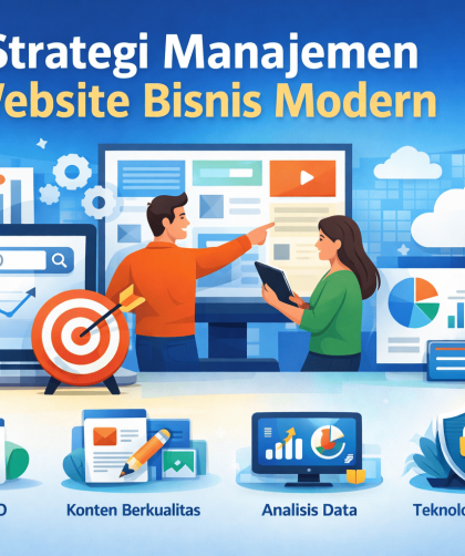 manajemen website bisnis modern