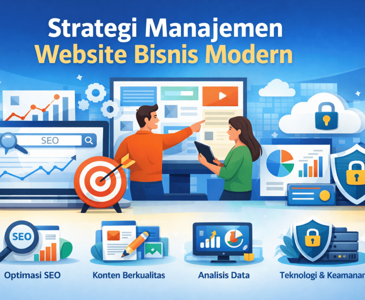 manajemen website bisnis modern