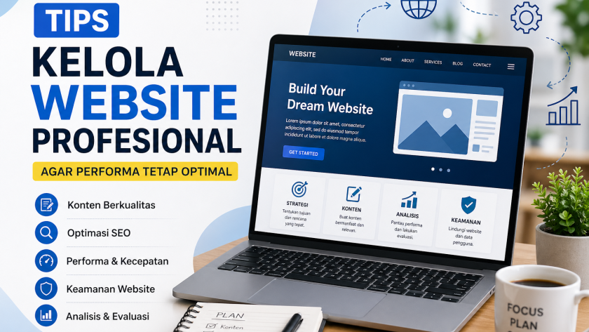 tips kelola website profesional