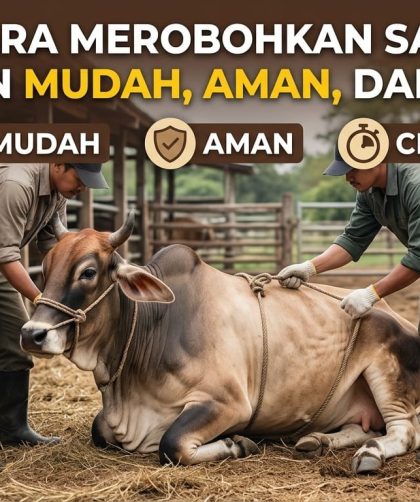 Cara Merobohkan Sapi dengan Mudah, Aman, dan Cepat