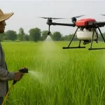 perbedaan penyemprotan manual dan drone pertanian