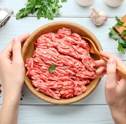 cara menggiling daging untuk bakso