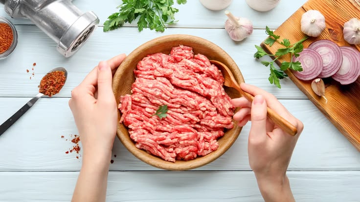 cara menggiling daging untuk bakso