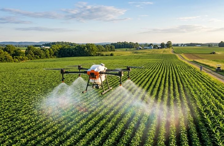 manfaat teknologi drone untuk penyemprotan