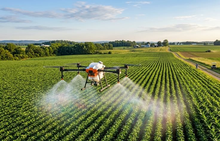 manfaat teknologi drone untuk penyemprotan