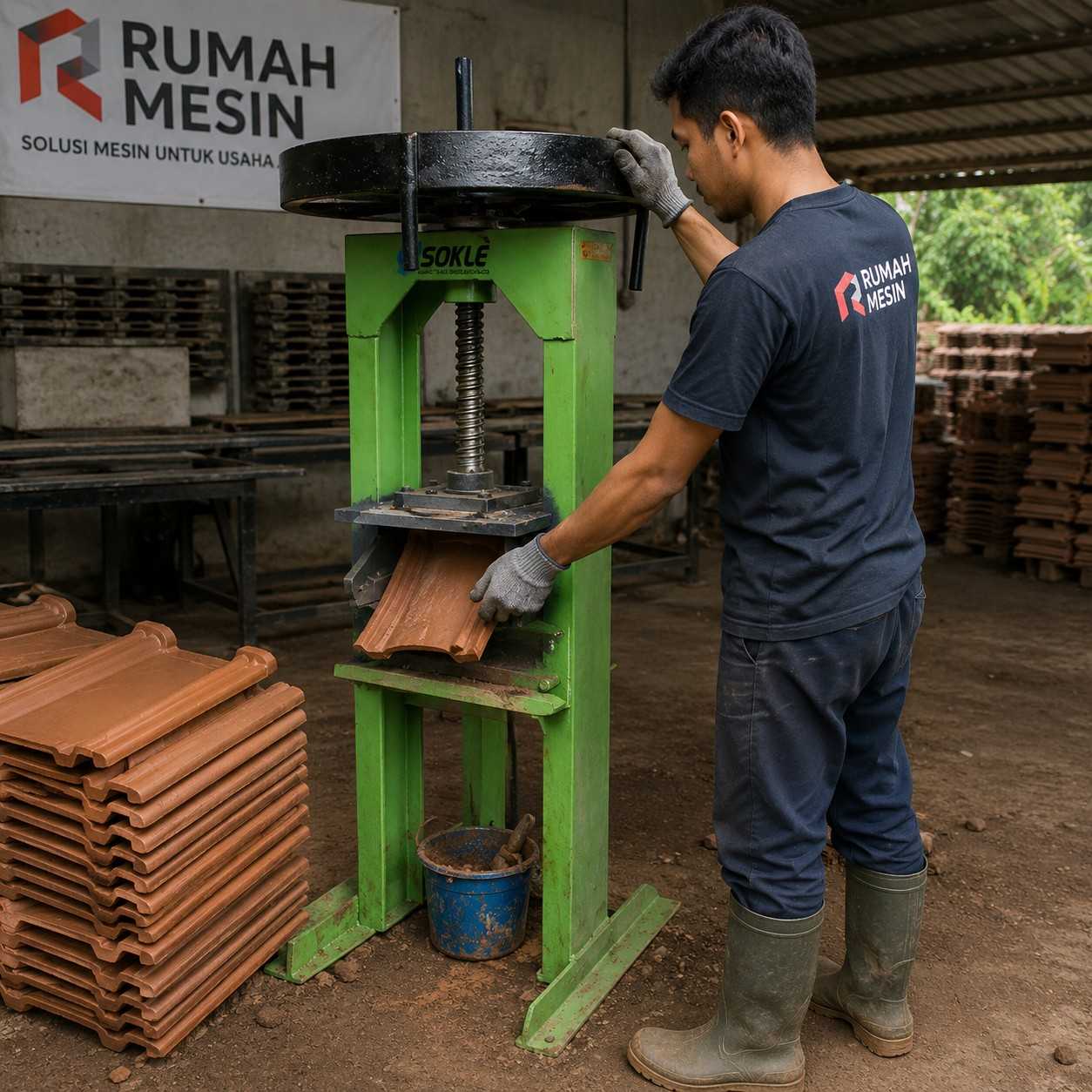 penyebab genteng retak setelah proses pengepresan