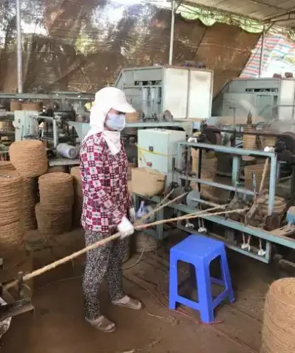 cara membuat tali tambang dari sabut kelapa